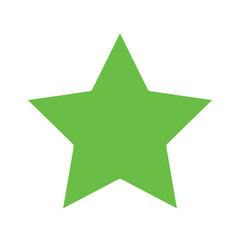 Obraz premium green star icon
