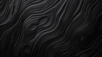 Elegant Black Wood Texture Background Conveying Depth and Warmth in Design