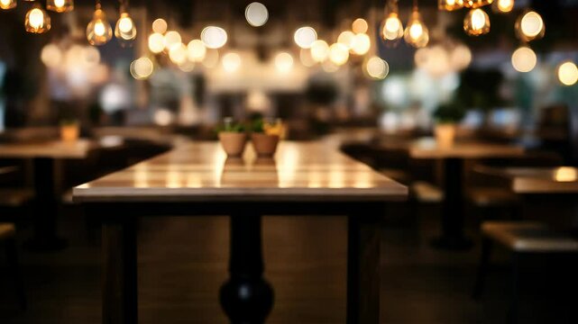 The cafe offers a delightful atmosphere, featuring soft warm lighting and charming rustic wooden decor, especially enchanting during the evening hours