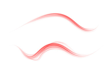 Fluid Red Streak of Energy Representing Motion, Passion, and Swiftness