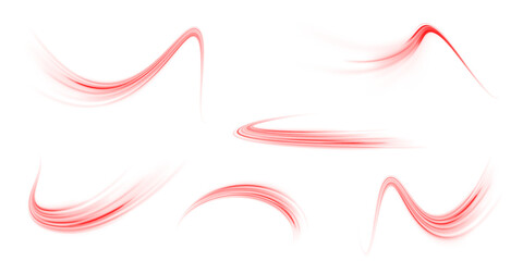 Gentle Red Light Wave Creating an Aesthetic and Dreamy Atmosphere