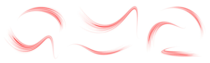 Gentle Red Light Wave Creating an Aesthetic and Dreamy Atmosphere