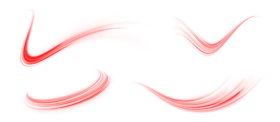 Gentle Red Light Wave Creating an Aesthetic and Dreamy Atmosphere