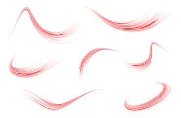 Futuristic Red Motion Blur Effect with a Sense of Speed and Technology