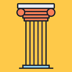 Classic column vector illustration