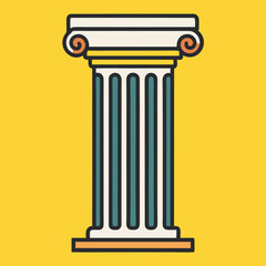 Classic column vector illustration