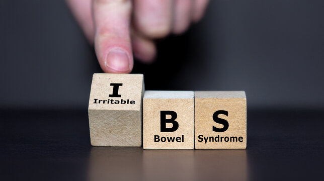 Cubes form the acronym IBS (irritable bowel syndrome).