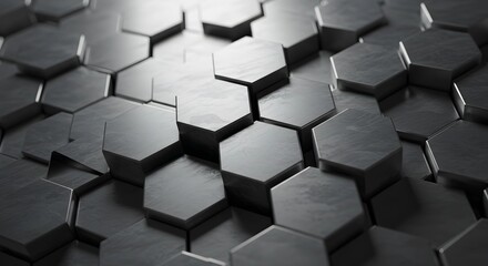 Background 3D hexagonal shape 