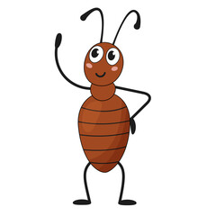vector illustration of ant
