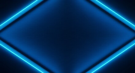 Abstract metal background with blue light