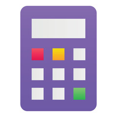 Gradient color icon, illustration for Calculator, accounting.