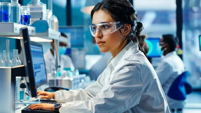 Researcher in lab studying hepatitis, representing the quest for cures on World Hepatitis Day