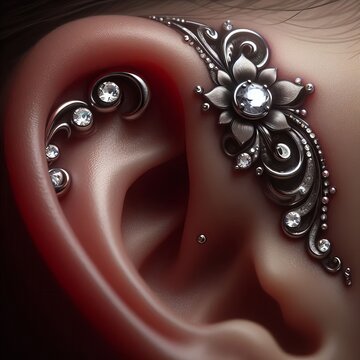 Microdermal Temple Piercing