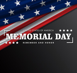 Memorial Day USA Flag