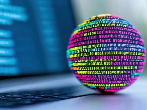 Programming code abstract technology background of software developer and Computer script