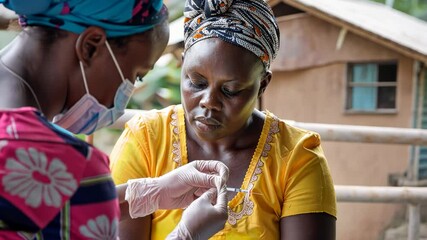 Public health nurse gives hepatitis vaccine, emphasizing prevention on World Hepatitis Day