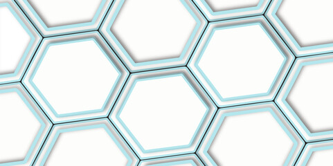 Abstract geometric technology gray and white hexagonal pattern effect line  seamless sarfece polygonal abstract white background .use for wallpaper, banner, template, poster, vector, 
 illustration