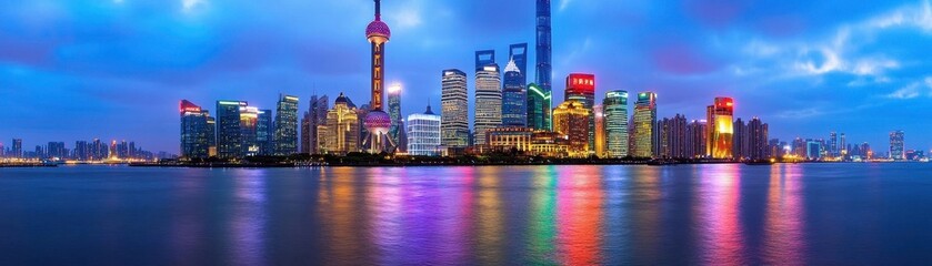 Fototapeta premium Shanghai at night