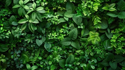 background for celebrating Great Big Green Week with vibrant greenery and diverse plant life