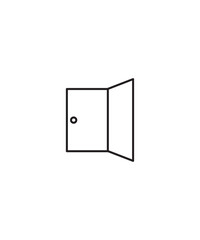 door icon, vector best line icon.