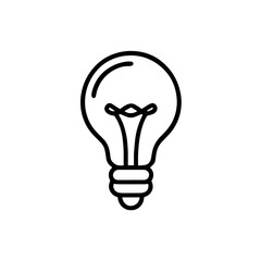 continuous one line drawing bulb lamp.