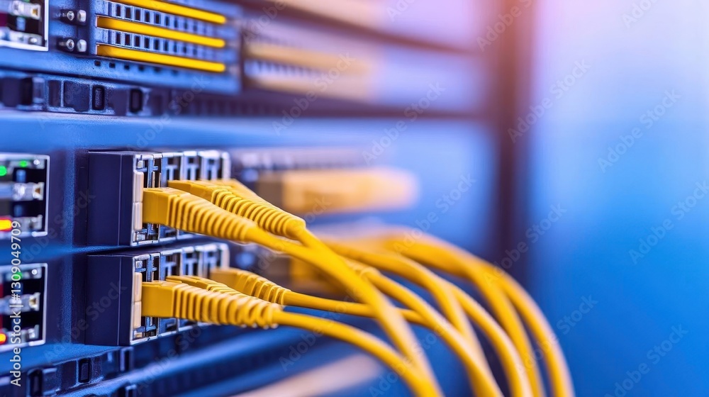 Poster technology network background