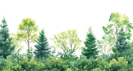 Fototapeta premium PNG Forest line horizontal border backgrounds outdoors nature.