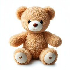 Obraz premium Cute Teddy bear isolated with white background