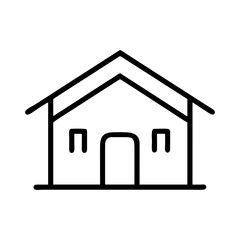 continuous one line home vector illustration