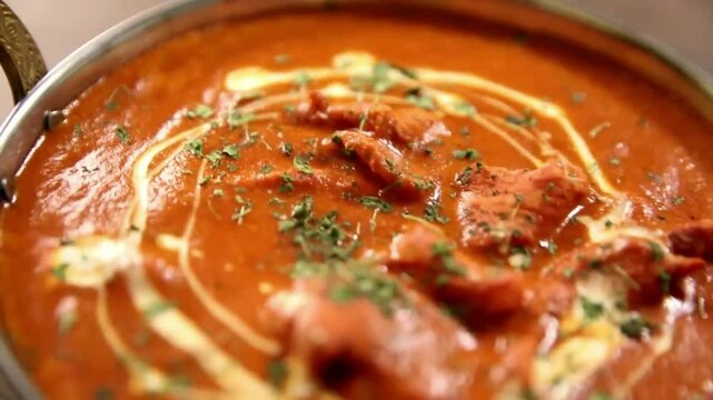 Butter Chicken &ndash; Murgh Makhani, a rich, creamy North Indian dish with tender chicken in a spiced tomato-butter sauce. A famous restaurant & street food worldwide. Try with Basmati rice or Garlic Naan