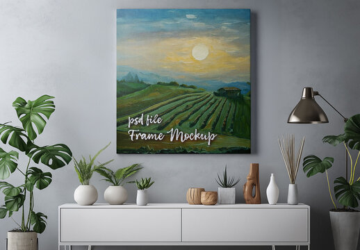 Canvas Mockup for Product Packaging and Brand Identity