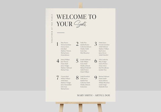 Wedding Seating Chart Layout