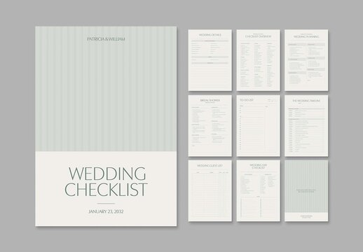 Wedding Checklist Layout