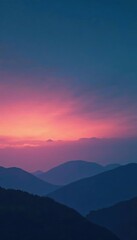 Obraz premium Gradient sky with dark tones, nature sounds, peaceful atmosphere, serene, sky