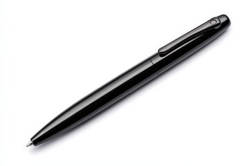 Sleek Black Pen on White Background. (2)