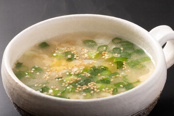 溶き卵と白菜の中華スープ