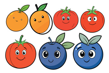 Fruit Vector Art Set