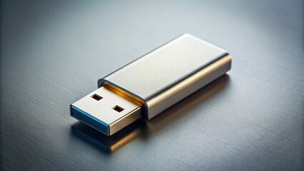 Secure, compact flash drive for data backup, digital storage, and file transfer.  Minimalist design, maximum memory.