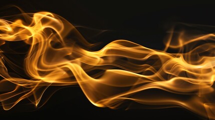 Abstract glowing, swirling light on a black background.