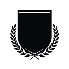 shield with laurel wreath