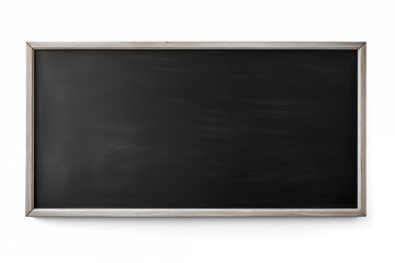 Fototapeta premium School Blackboard on White Background – Classic Education Tool for Teaching, Writing, and Learning in a Classroom Setting, Ideal for Educational Materials, School Supplies, and Classroom Resources. 