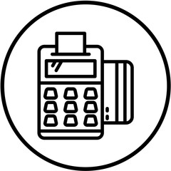 Vector Design Pos Terminal Icon Style