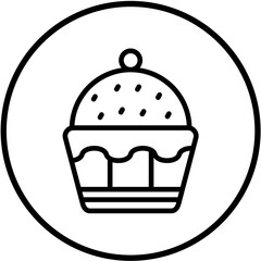 Vector Design Cupcake Icon Style