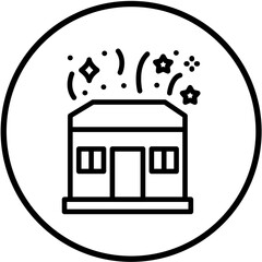 Vector Design Home Fireworks Icon Style