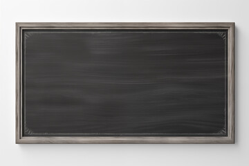 Fototapeta premium School Blackboard on White Background – Classic Education Tool for Teaching, Writing, and Learning in a Classroom Setting, Ideal for Educational Materials, School Supplies, and Classroom Resources. 