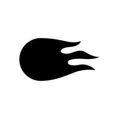 Set of Meteor logo template design isolated on white background.