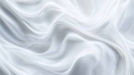 Obraz premium White fabric background. Seamless seamless waves with a glossy white background. Abstract texture of marble with wavy texture of marble. Background of white fabric lifestyle.