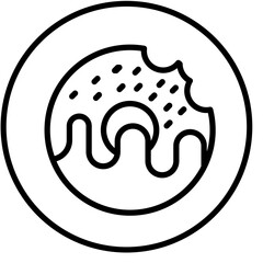 Vector Design Donut Icon Style