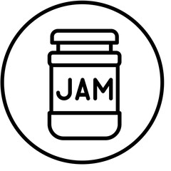 Vector Design Jam Icon Style