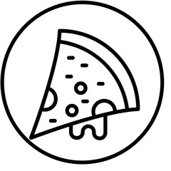Vector Design Pizza Slice Icon Style